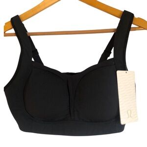 Lululemon Ta Ta Tamer High Impact Sports Bra Women Size 38D Black NWT